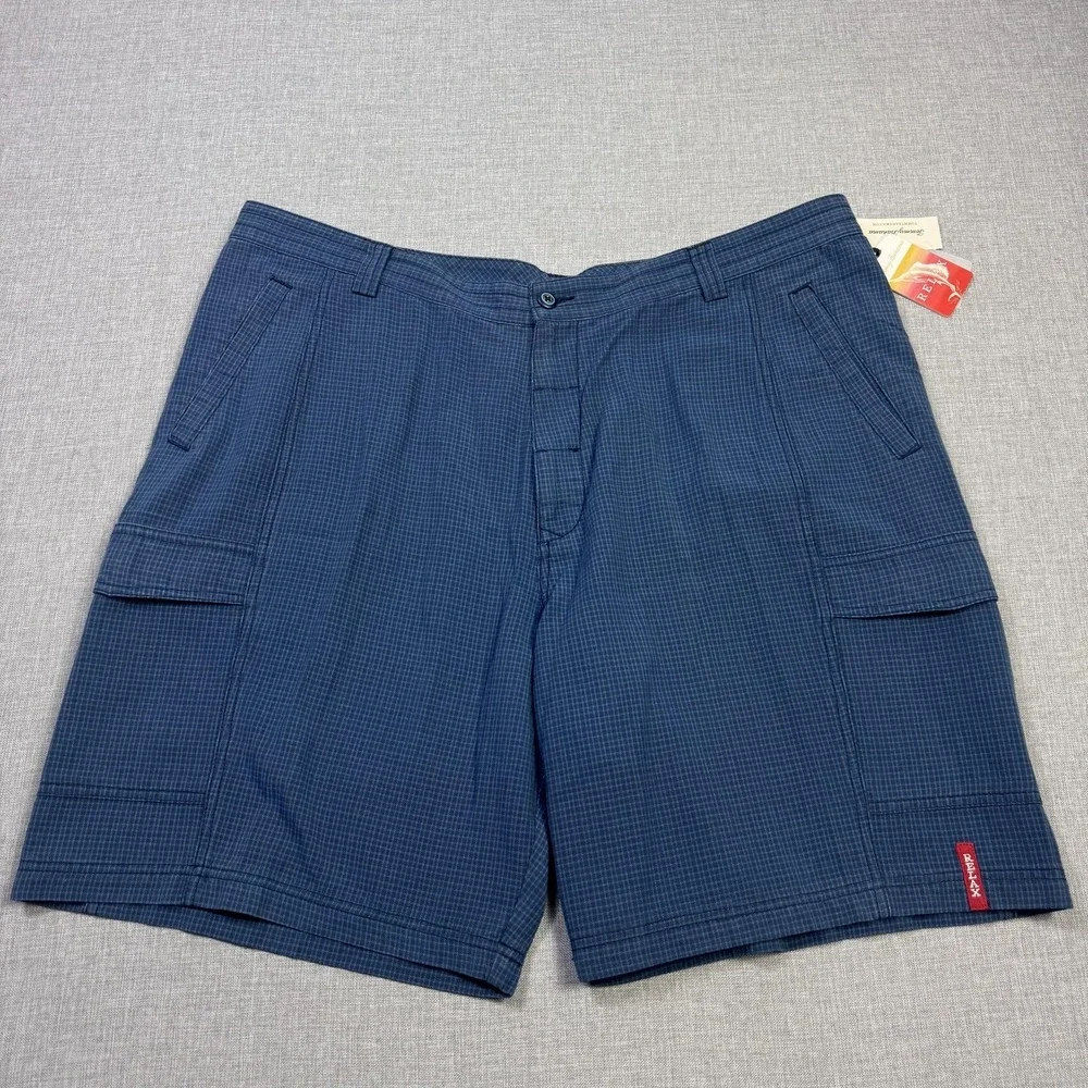 Tommy Bahama Cargo Shorts Mens 42 Blue‎ Lyocell Cotton Relaxed Fit 10